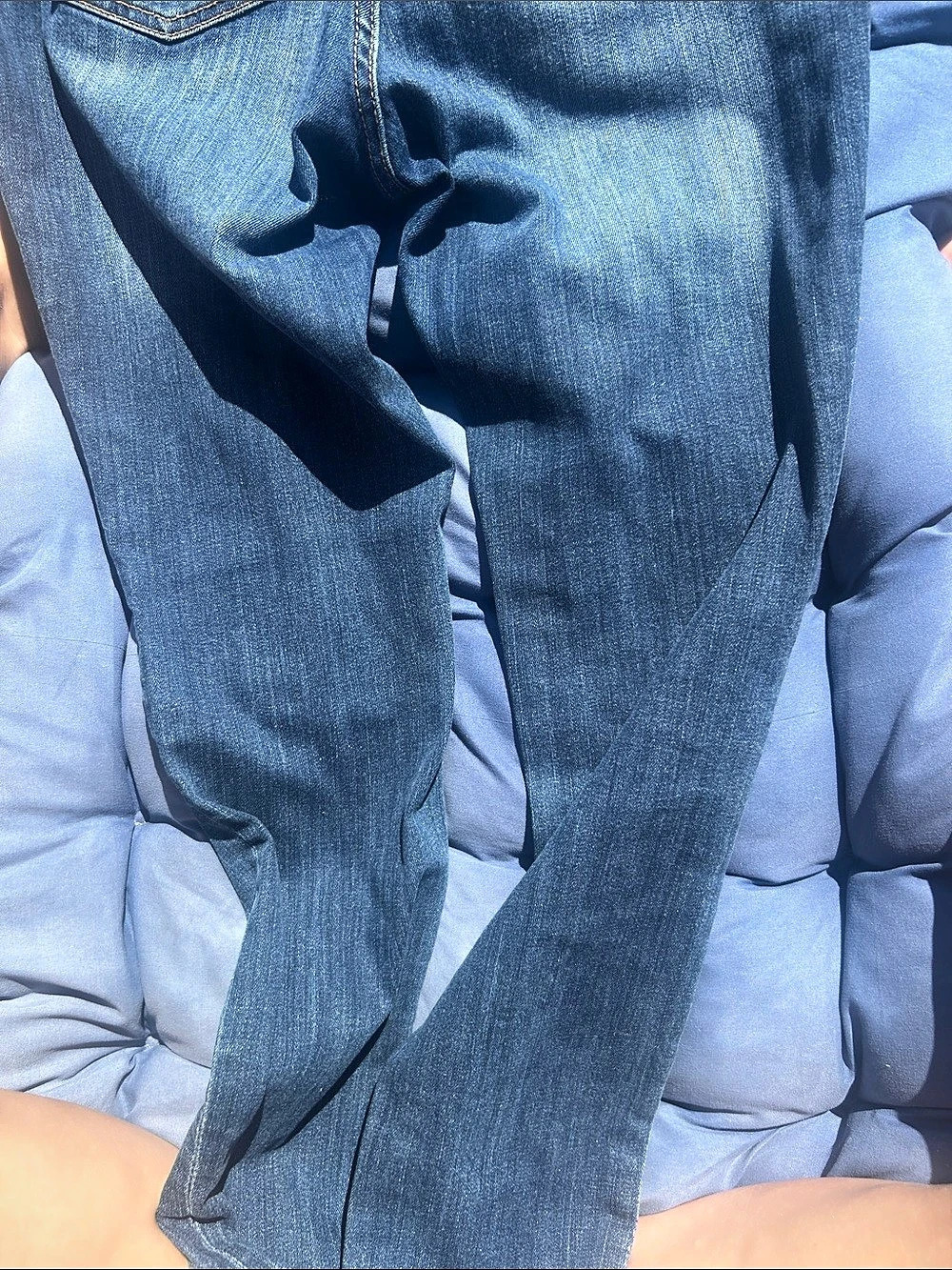 Gap High Rise Legging Distressed High Rise Jeans in Blue - Picture 3 of 6